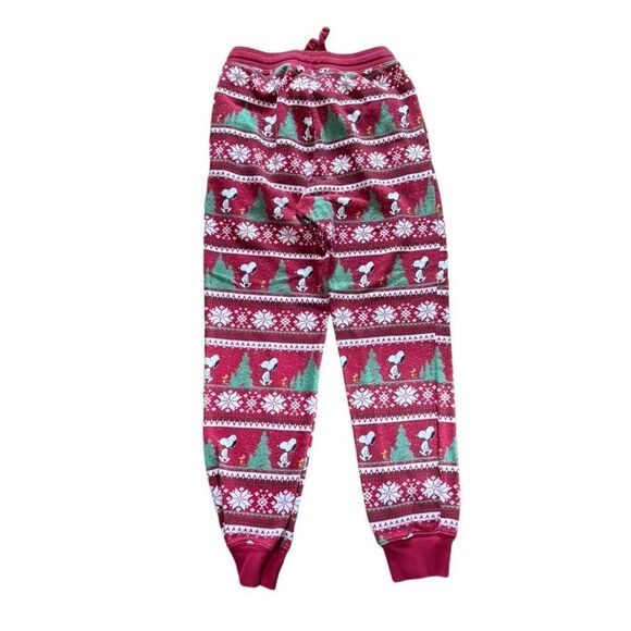 AE x Peanuts Christmas Joggers Bottoms Sweatpants Snoopy Woodstock Small - Picture 3 of 5